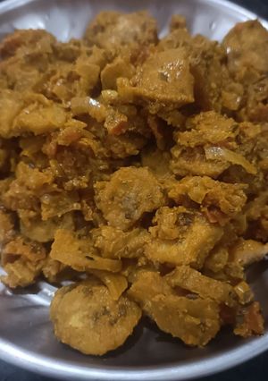 A picture of Kela ki sabji.