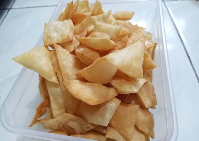 Pangsit goreng super simpel