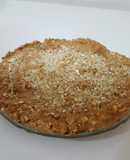 Torta de galletas de soda, manjar y nueces