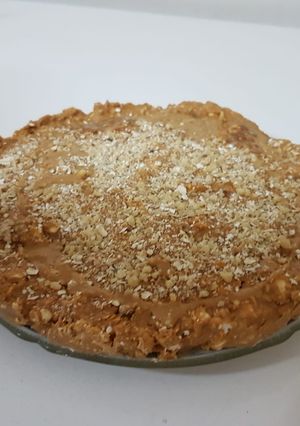 Una foto de Torta de galletas de soda, manjar y nueces