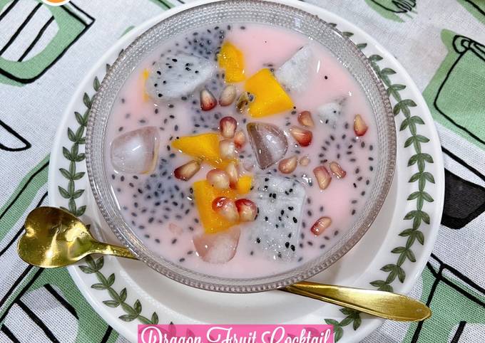 Resipi Dragon Fruit Cocktail Oleh Mahadiah Cookpad