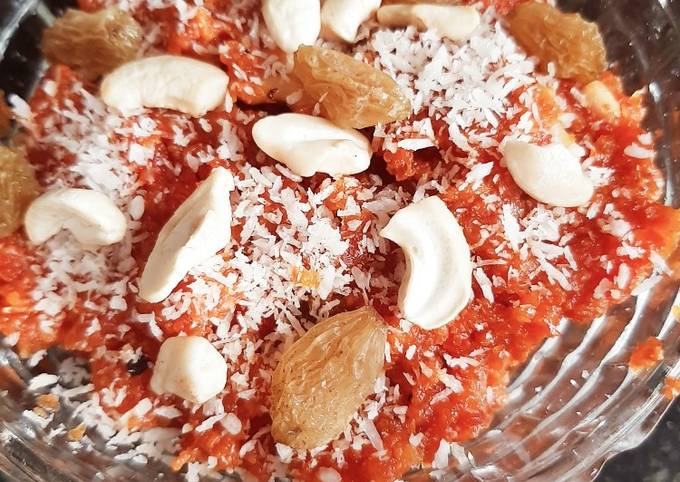 Dry fruit gajar ka halwa Recipe by Ritu Parihar - Cookpad