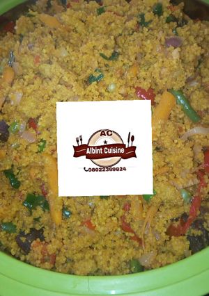 A picture of Stir fry couscous.