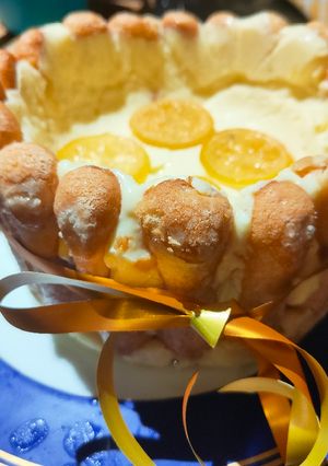 Une photo de Charlotte au lemon curd sans lactose