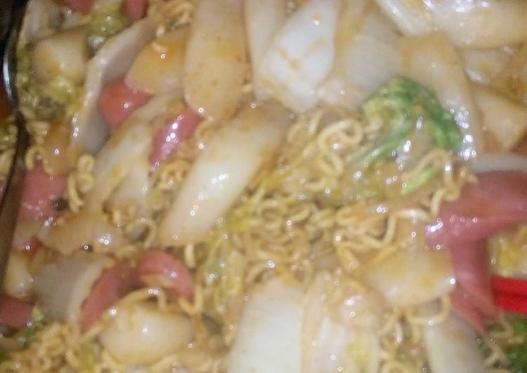 Toppoki dengan gochujang