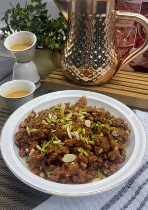 صورة لوصفة الهريسه الحجازيه بطريقه سهله،،