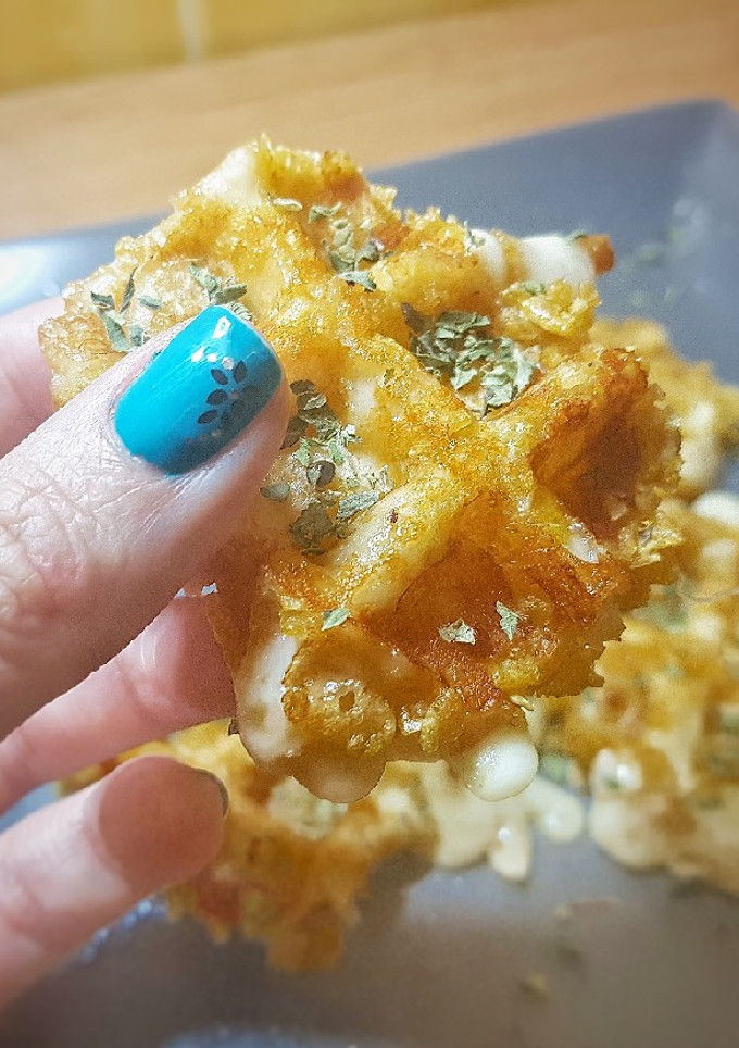 Una foto de Gofres crujientes de queso
