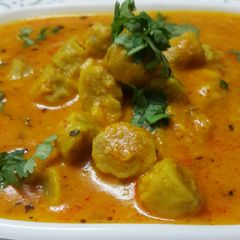 A picture of Gatte Ki Sabzi.