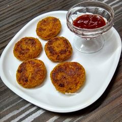 A picture of Papaya Tikkis.