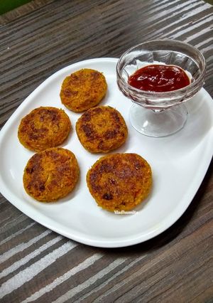 A picture of Papaya Tikkis.