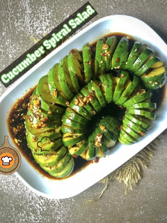 Gambar Cucumber Spiral Salad
