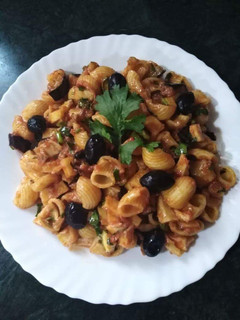 صورة لوصفة معكرونة على طريقتي