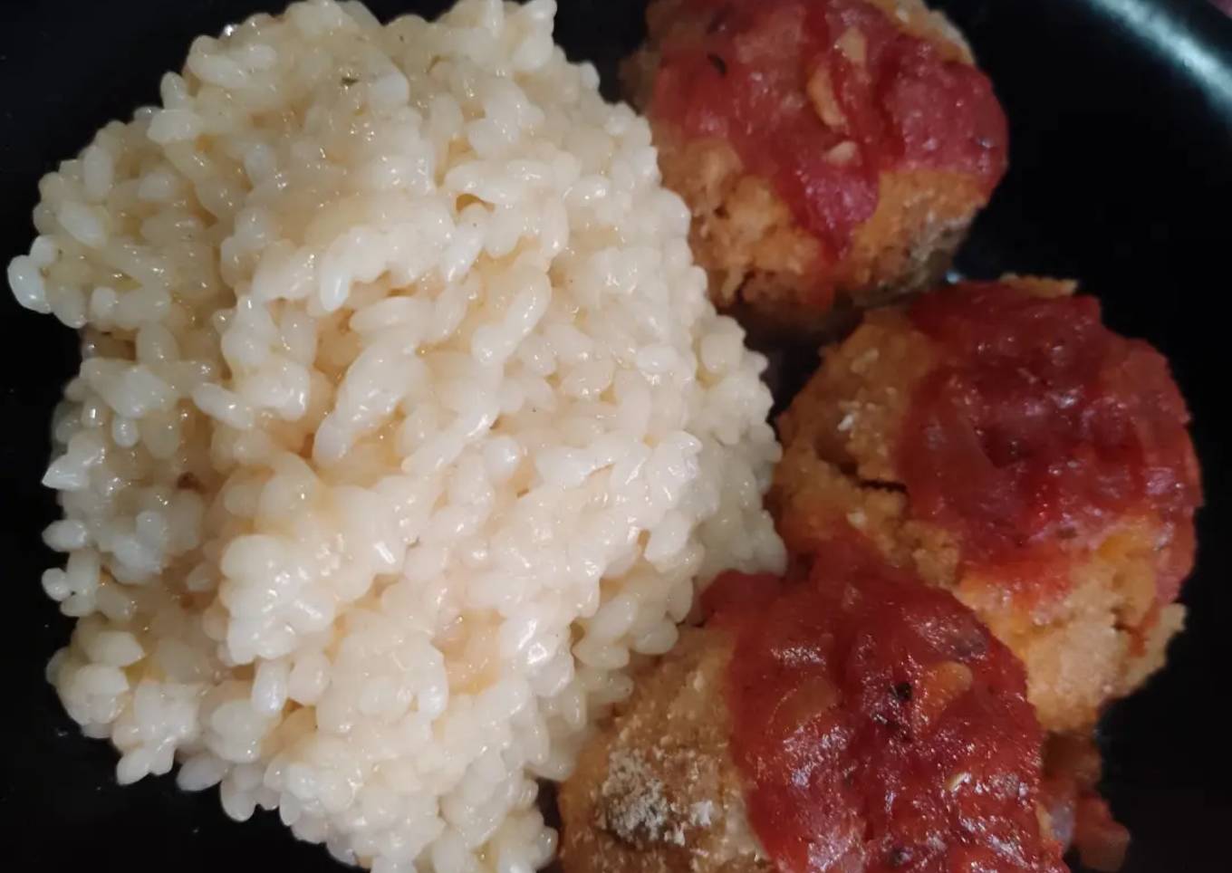 Albóndigas de proteína de soja y arroz (🌱) 2da versión