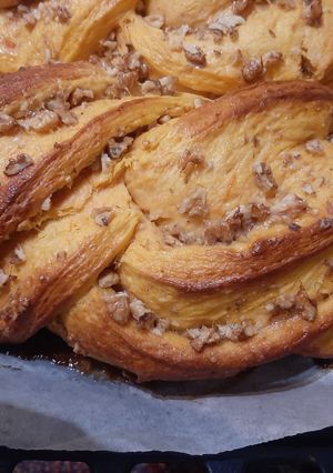 Sütőtökös-diós kalács recept fotója