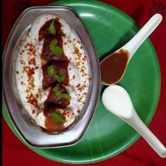 A picture of Dahi vada.