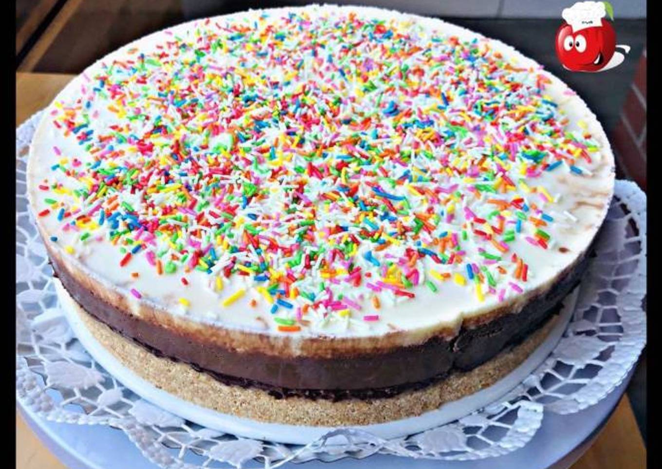 Tarta tres chocolates