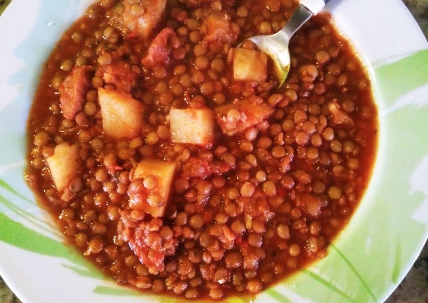Guiso de lentejas súper fácil!!