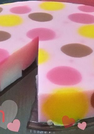 Foto resep Puding polkadot valentine #bikinbareng