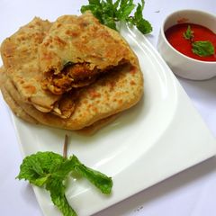 Soya Chunk Paratha A picture of Soya Chunk Paratha.