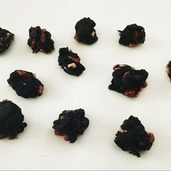 Dark Chocolate Fruit Nuts Bites A picture of Dark Chocolate Fruit Nuts Bites.