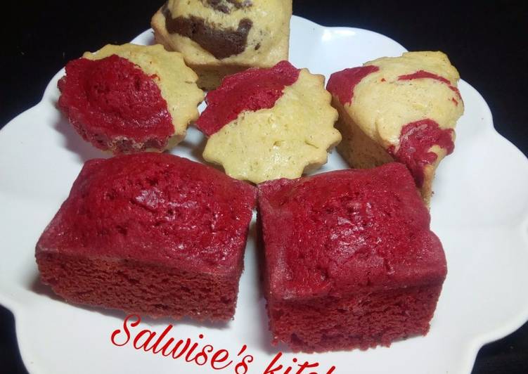 Recipe of Super Quick Homemade Red velvet plus combination cake
