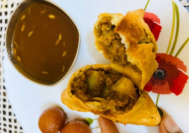 Steps to Prepare Quick Samosa with instant amchur chutney