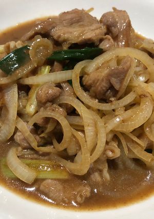 蔥爆豬肉 的食譜成品照片