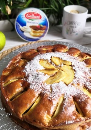 Une photo de Moelleux pommes 🍏 canelle et Mascarpone