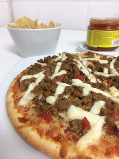 Una foto de Pizza mexicana