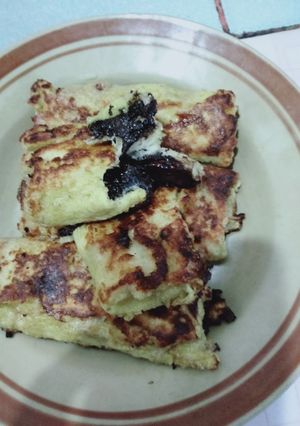 Foto resep Roti tawar pisangcoklat lumerrr
