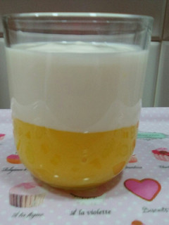 Una foto de Vasito de mango y yogur