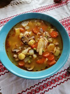 Tárkonyos csirkeraguleves recept fotója