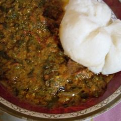 A picture of Tuwon shinkafa miyan taushe.