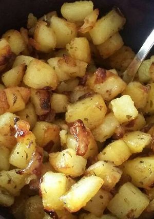 A picture of My Favorite 'Taters n' Onions.
