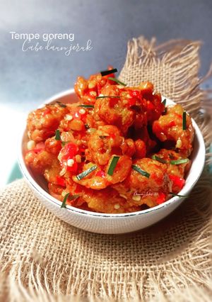 Foto resep Tempe Goreng Cabai Daun Jeruk