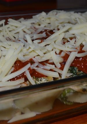 Una foto de Fideo relleno en masa de harina de arroz