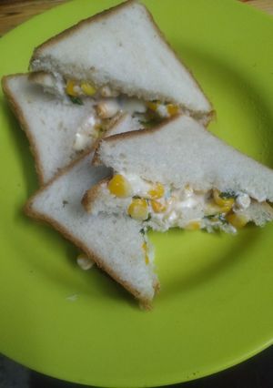 কর্ন মেও স্যান্ডউইচ (Corn meyo sandwich recipe in bengali) রেসিপির প্রধান ছবি