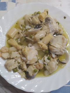 Una foto de Merluza en salsa verde