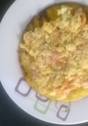 Una foto de Huevos revueltos especiales