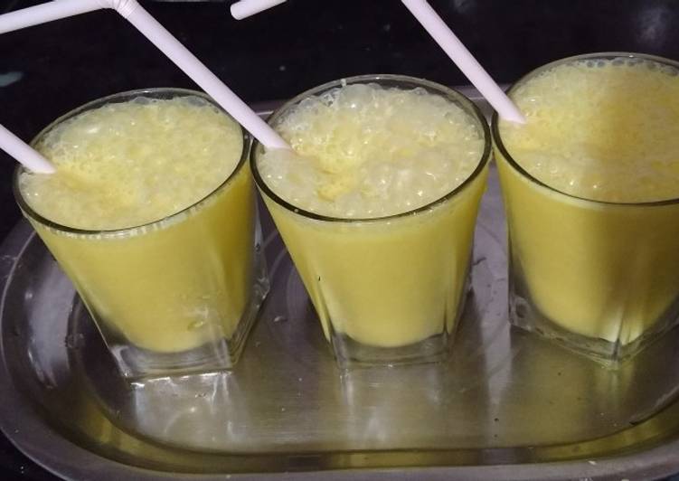 Simple Way to Prepare Quick Pineapple milk shake