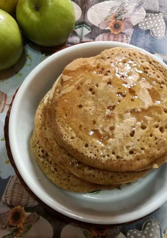 Una foto de Panqueques de avena y coco