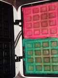 Waffles de colores para mis niños