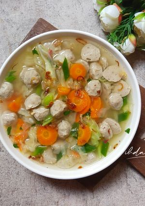 Foto resep Sayur Sop Bakso Kuah Bening