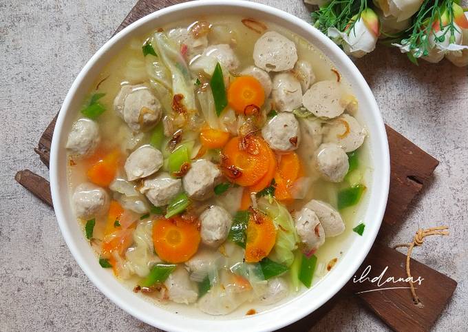 Resep Sayur Sop Bakso Kuah Bening Oleh Ihdanas Cookpad