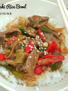 Foto resep Beef Teriyaki Rice Bowl