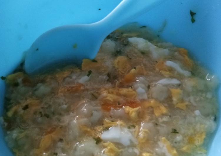 Cara Gampang Menyiapkan Mpasi sup telur, Lezat Sekali