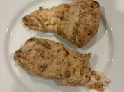 A picture of lemon and herb chicken