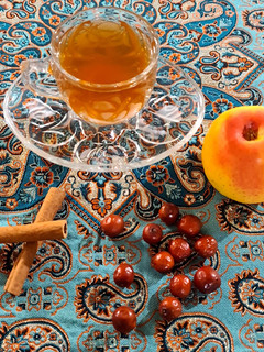 عکسی از دستور 🍀دمنوش سیب و دارچین و عناب🍀