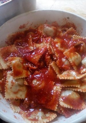 Foto di Ravioli ripieni di spinaci, carne macinata e parmigiano reggiano