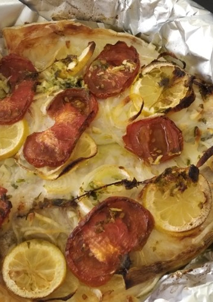 Una foto de Dorada al horno